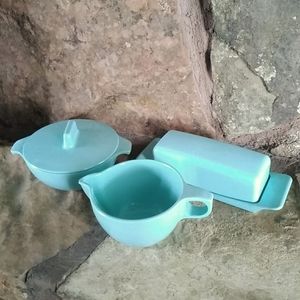 Watertown Lifetime Ware Butter Keeper/Creamer/Sugar bowl